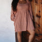 Heyson Crochet Trimmed Babydoll Mini Dress with Smocked Back