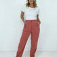 High Rise Corduroy Pants with Pockets