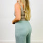 Two Tone Rib Wide Leg Pants