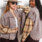 SIZE SMALL In The Twilight Plaid Shacket