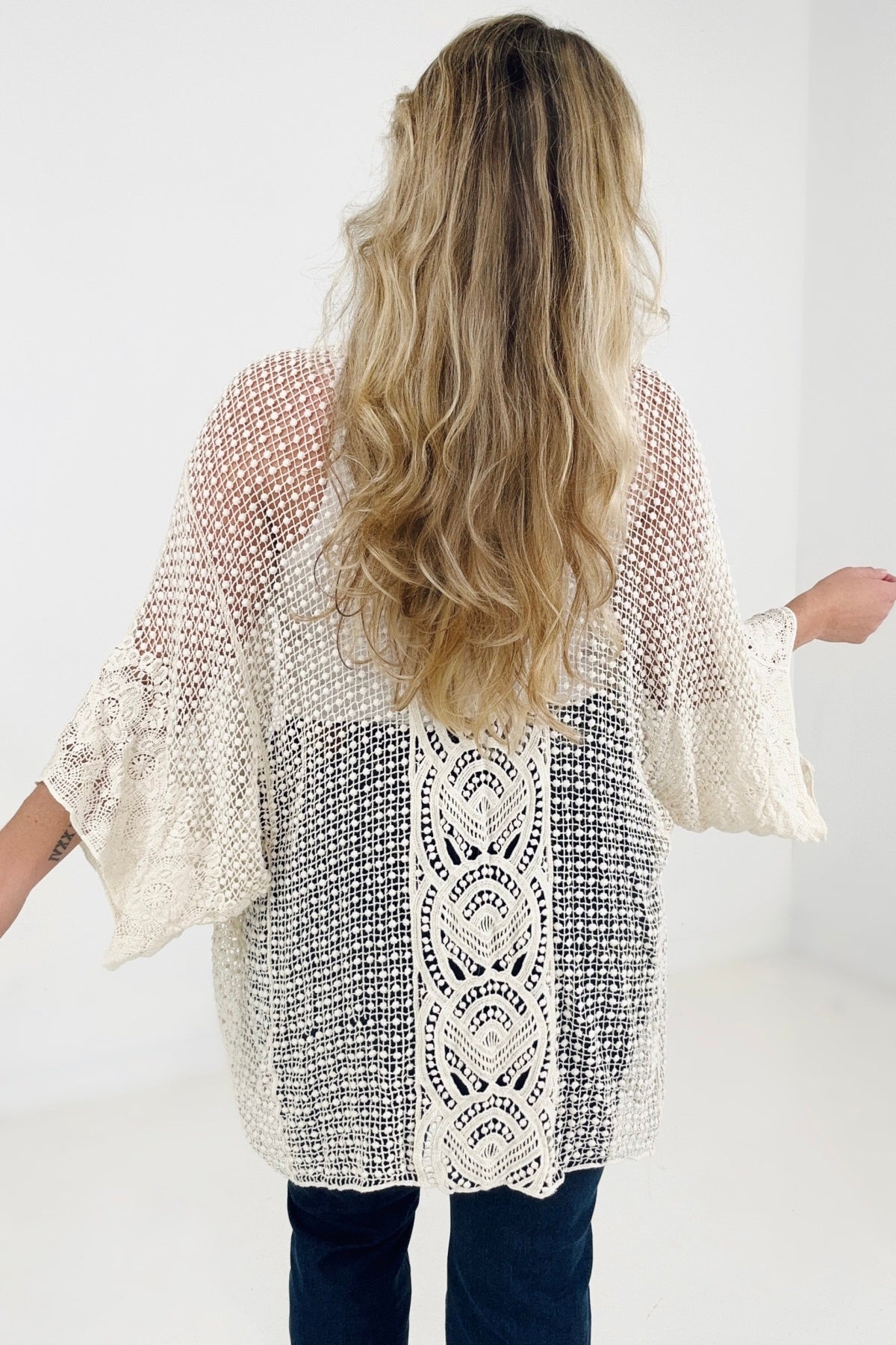 Popcorn Crochet Cardigan
