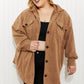 SIZE SMALL The Cozies Brushed Mélange Shacket