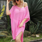 Openwork Side Slit Cover-Up Dress