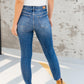 Judy Blue Vintage Indigo Cropped Skinny Jeans
