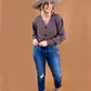 Long Sleeve Bubble Sweater Knit Cardigan