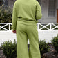Take Me Away Textured Long Sleeve Top and Pants Set - 6 Colors