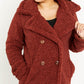 SIZE MEDIUM Double-Breasted Teddy Coat
