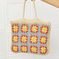 Off The Coast Straw Tote Bag