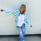 PREORDER: Beverly Checkered Cardigan in Four Colors