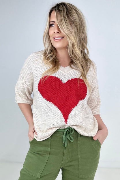 Hello Sweetheart Knit Top