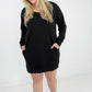 Oversized Jersey Knit Tunic Top/Dress