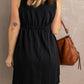 Sleeveless Button Down Mini Dress