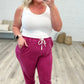 Unconditional Comfort Joggers in Magenta