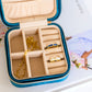 Kept and Carried Velvet Jewlery Box in Teal