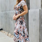 Give Me Roses Floral Maxi Wrap Dress