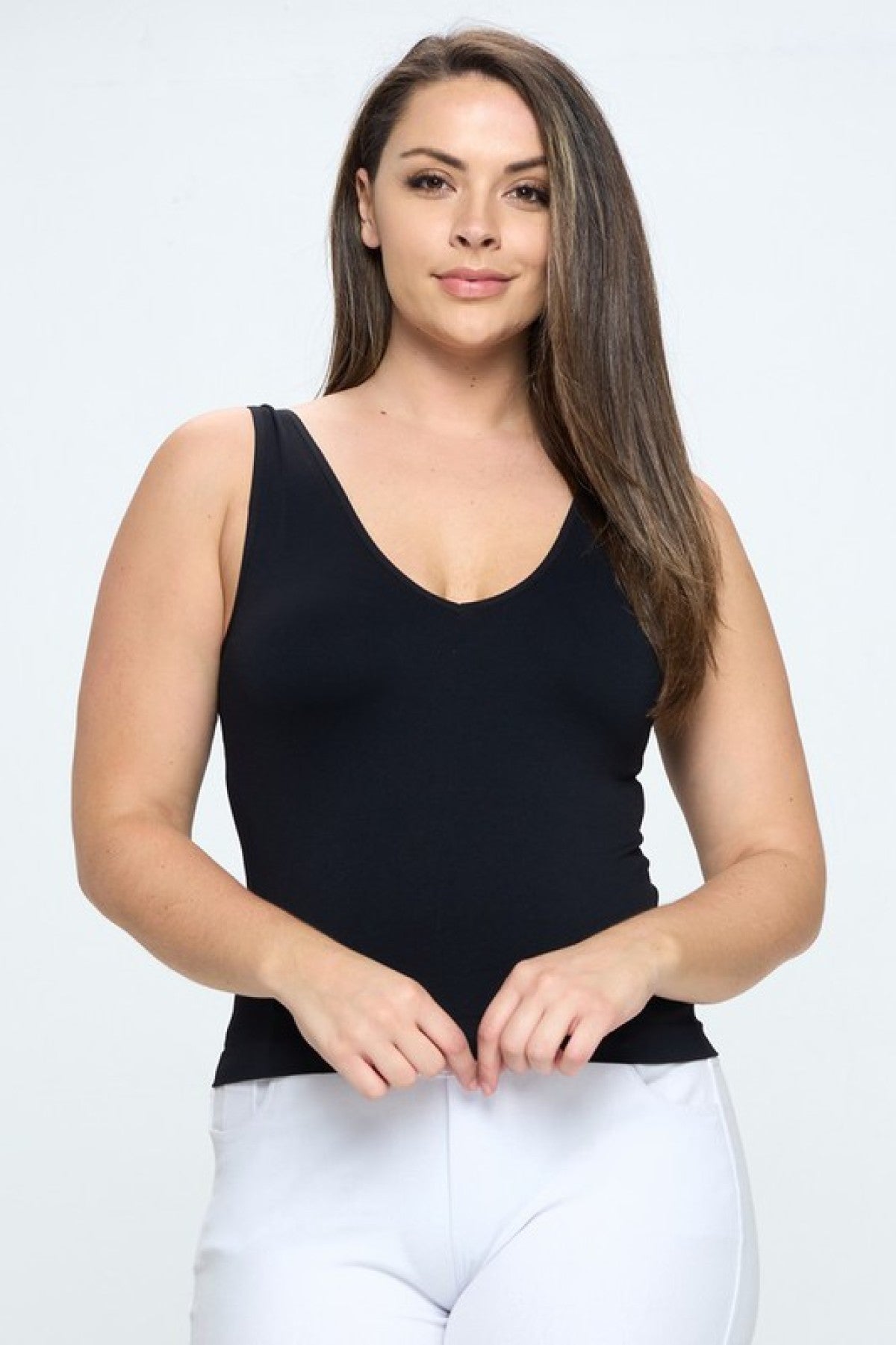 Yelete Short Version-Reversible V Neckline Seamless Tank