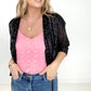 More Than Subtle Sequin Cropped Jacket