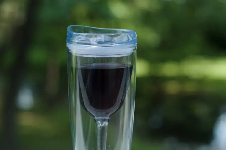 PREORDER: Portable Wine Cup with Acrylic Lid in Pink