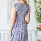 Reborn J Floral Ruffle Trim Smocked Mini Dress