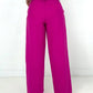 Pink High Waist Woven Wide Leg Pants