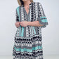 Myra Bell Sleeve Boho Dress