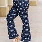 Judy Blue High Waist Star Print Flare Jeans