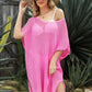 Openwork Side Slit Cover-Up Dress