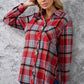 SIZE LARGE Thanks A Latte Plaid Collared Shirt