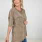 Acid Wash Boyfriend Top