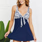 Marina West Swim Sail With Me V-Neck Swim Dress in Paisley Navy