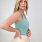 Zenana Premium Cotton Racerback Tank Bodysuit