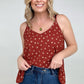 Floral Print Spaghetti Strap Top - Multiple Colors