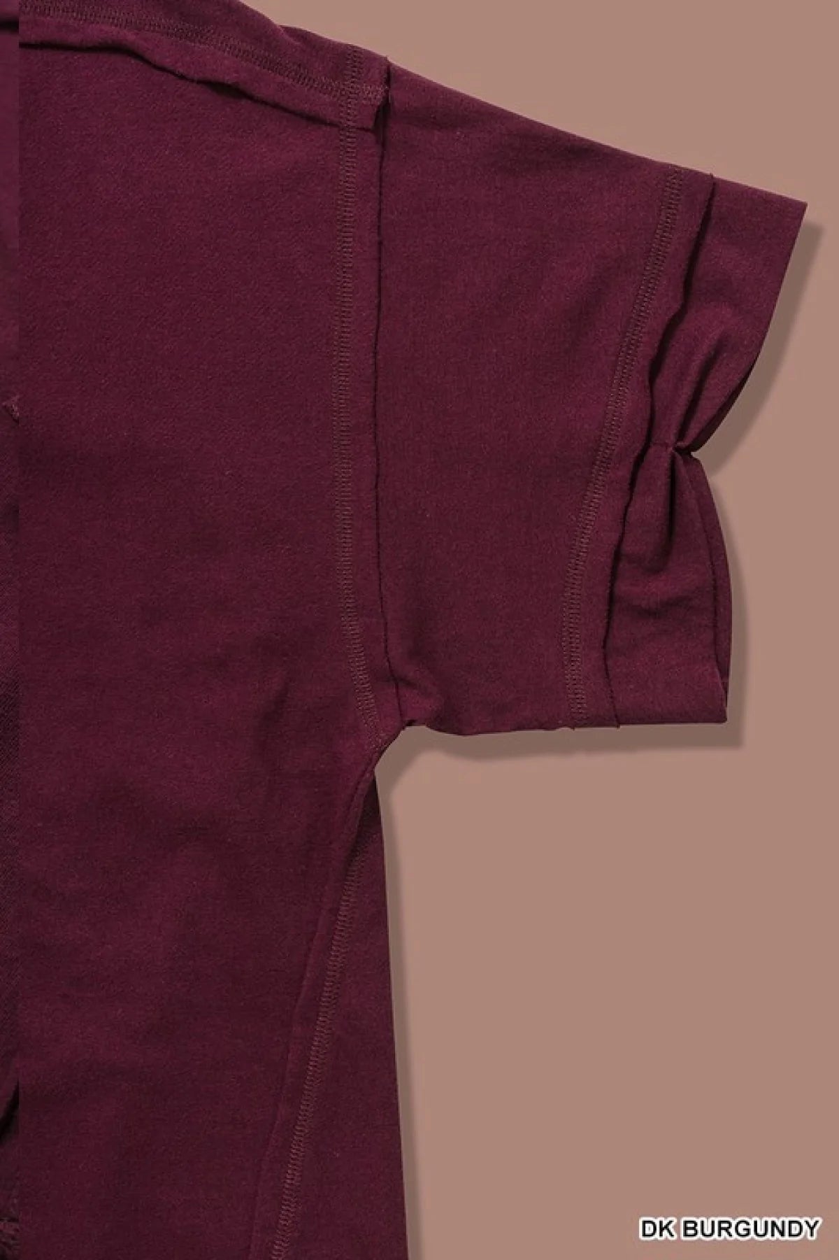 Raw Edge Short Sleeve Top