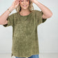 Acid Wash Boyfriend Top