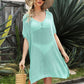 Openwork Side Slit Cover-Up Dress