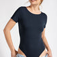 Rae Mode Solid Butter Boat Neckline Bodysuit
