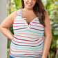 Striped Henley Tank Top