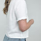 Frayed White Summer Top
