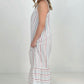 Striped Maxi Dress with Side Seam Pockets