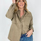 Solid Cotton Twill Shacket