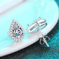 Moissanite Teardrop Stud Earrings