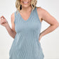 Blumin Apparel Sleeveless V-Neck Tank Top