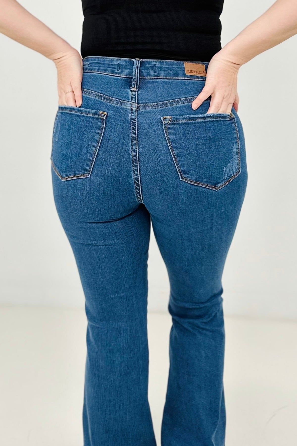 Judy Blue Cool Denim Tummy Control Flare Jeans