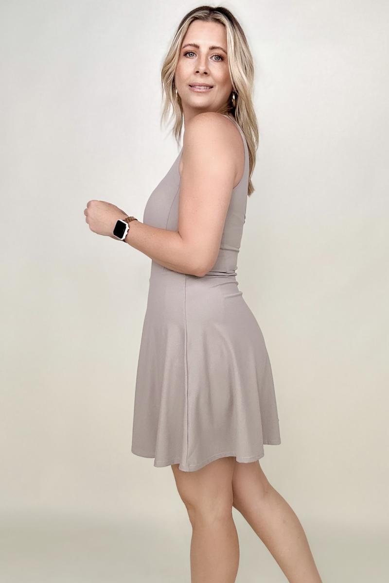 Total Brami 3 in 1 Athleisure Mini Tank Dress with Built-in Bra & Shorts - 6 Colors