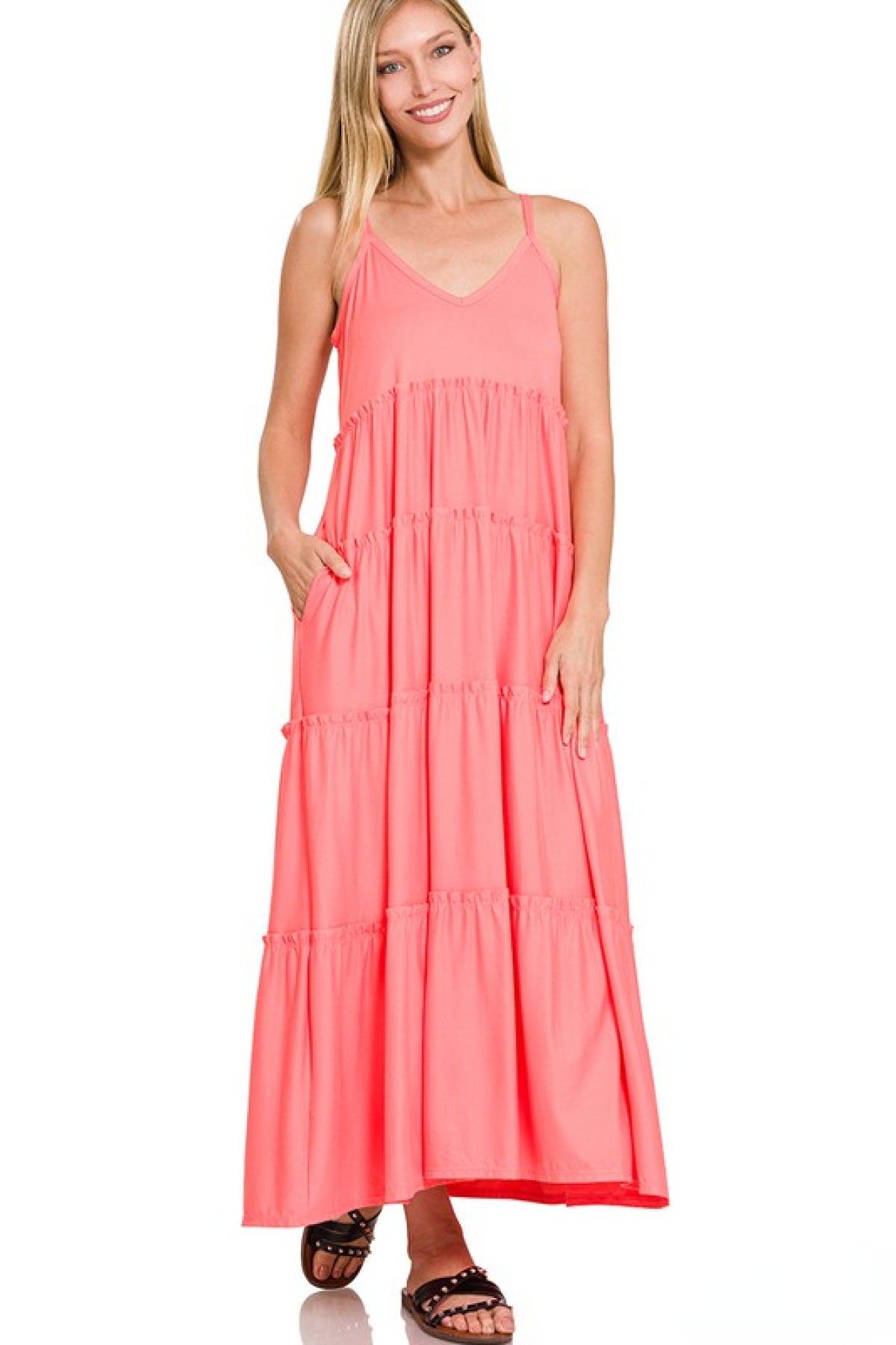 Romance At Sunset Tiered Maxi Dress - Multiple Colors