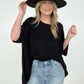 Zenana "Modish Comfort" Rayon Oversized Front Pocket Top