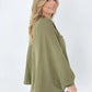 Textured Cotton Linen Oversized Top