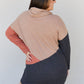 SIZE MEDIUM Autumn Color Block Sweater Dress