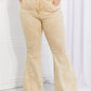 Color Theory Flip Side Fray Hem Bell Bottom Jeans in Yellow