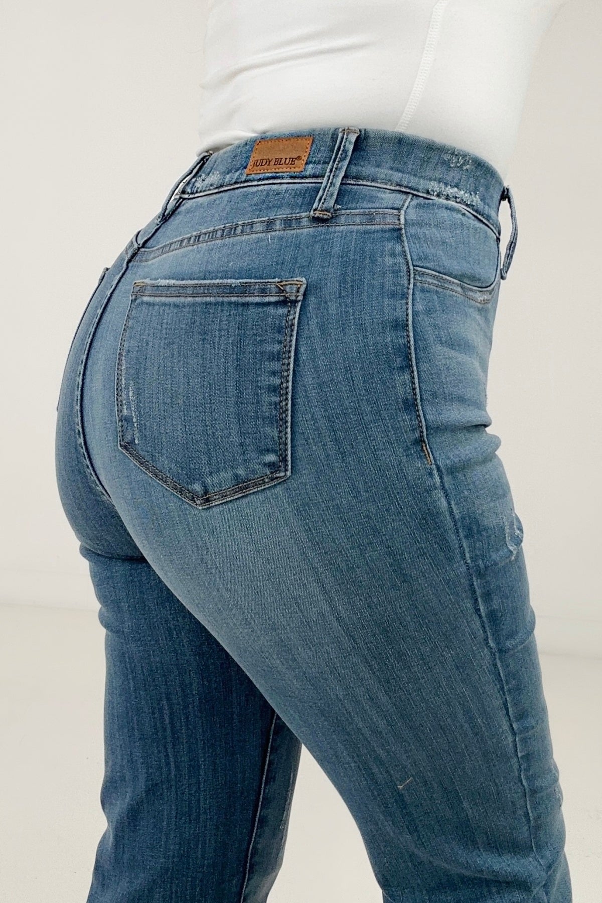 Judy Blue Pull On Slim Bootcut Jeans